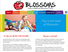 Tablet Screenshot of blossomschildcare.com